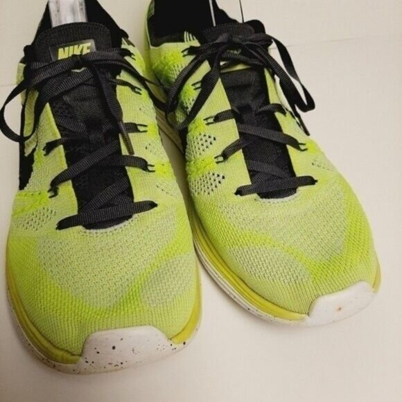 NIKE Flyknit Lunar1+ Volt Marathon Athletic Shoes Men's Sz 10 - Picture 5 of 12